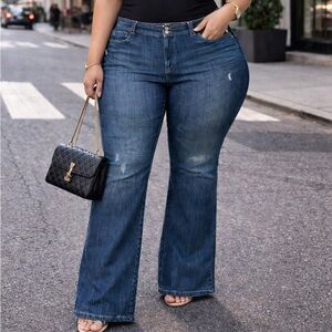 Old Navy Plus Jeans Distressed Size 24 Blue Denim Everyday Classic Curvy